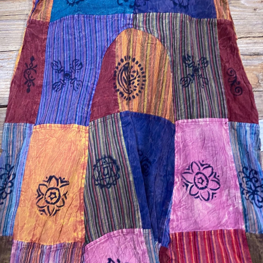 Boho hippie patchwork jumpsuit - Picture 4 of 5